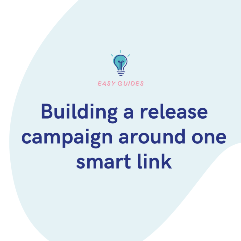 Building a release campaign around one smart link