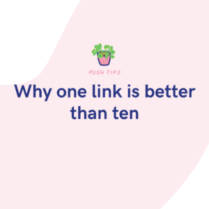 Why one link is better than ten