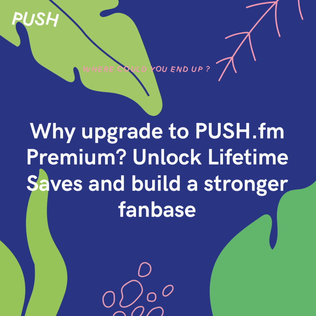 Why upgrade to PUSH.fm Premium Unlock Lifetime Saves and build a stronger fanbase