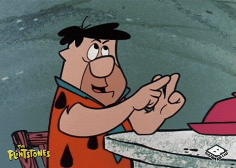 Stop starting from zero with every release. Fred Flinstone counting GIF.