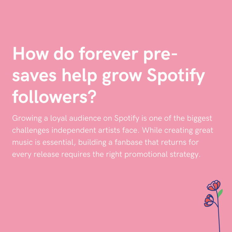 How do forever pre-saves help grow Spotify followers