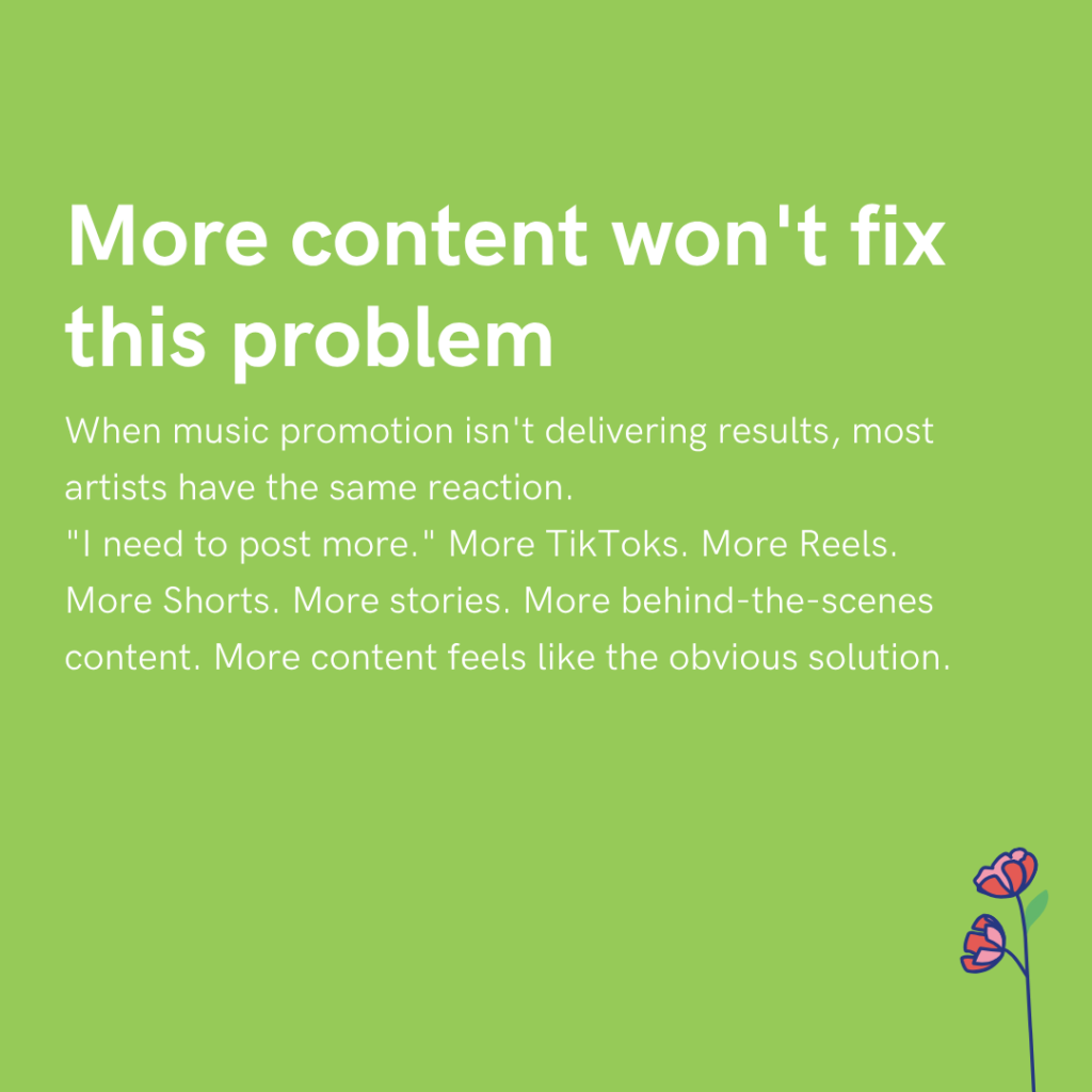 More content won't fix this problem
