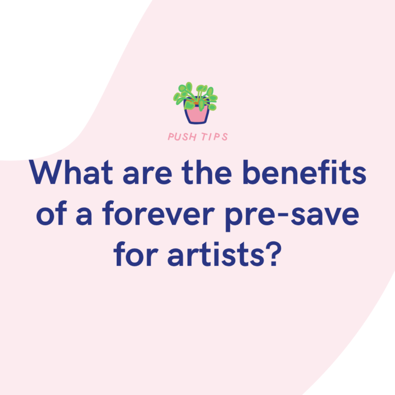 What are the benefits of a forever pre-save for artists